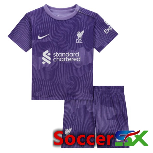 FC Liverpool Kids Soccer Jersey Third Purple 2023/2024