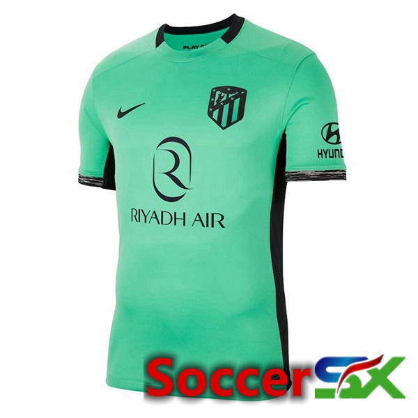Atletico Madrid Soccer Jersey Third Green 2023/2024