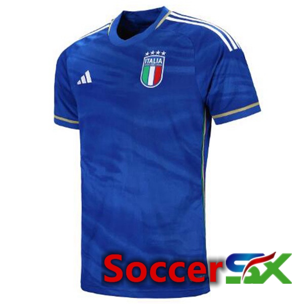 Italy Soccer Jersey Home Blue 2023/2024