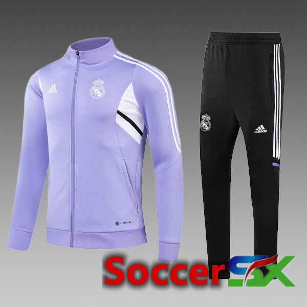 Real Madrid Kids Training Jacket Suit Purple 2023/2024