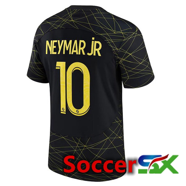 Paris PSG (NEYMAR JR 10) Soccer Jersey Fourth Black 2022/2023