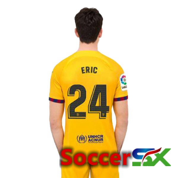 FC Barcelona (ERIC 24) Soccer Jersey Fourth Yellow 2022/2023