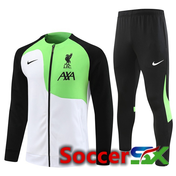 FC Liverpool Training Jacket Suit White Green 2023/2024