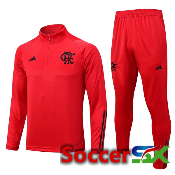 Flamengo Training Tracksuit Suit Red 2023/2024