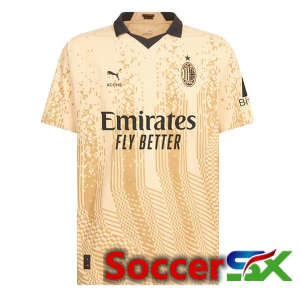 AC Milan Goalkeeper Soccer Jersey Yellow 2022/2023