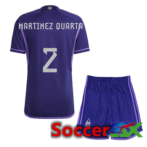 Argentina (FOYTH 2) 3 Stars Kids Soccer Jersey Away Purple 2022/2023