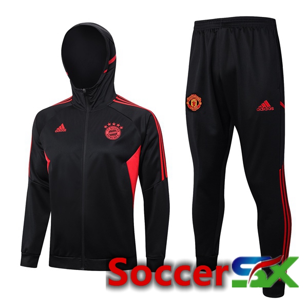 Bayern Munich Training Tracksuit Hoodie Black 2023/2024