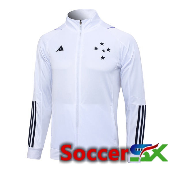 Cruzeiro EC Training Jacket White 2023/2024