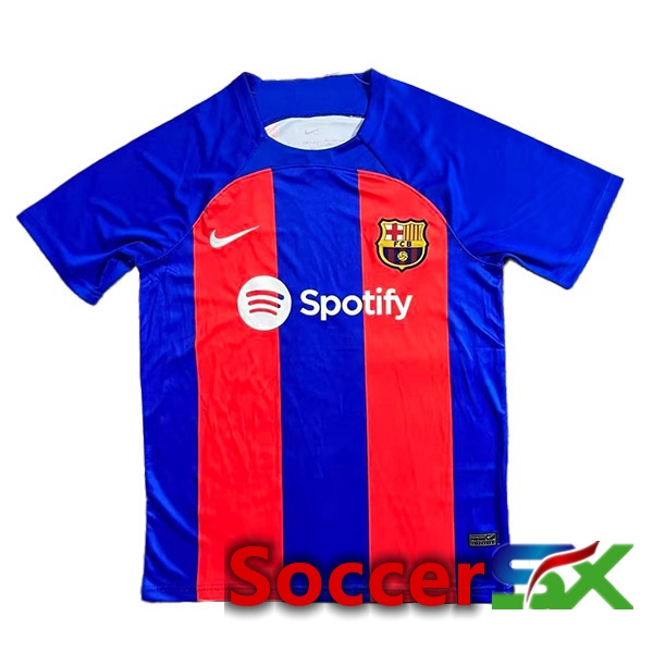 FC Barcelona Soccer Jersey Home Red Blue Leaked Version 2023/2024