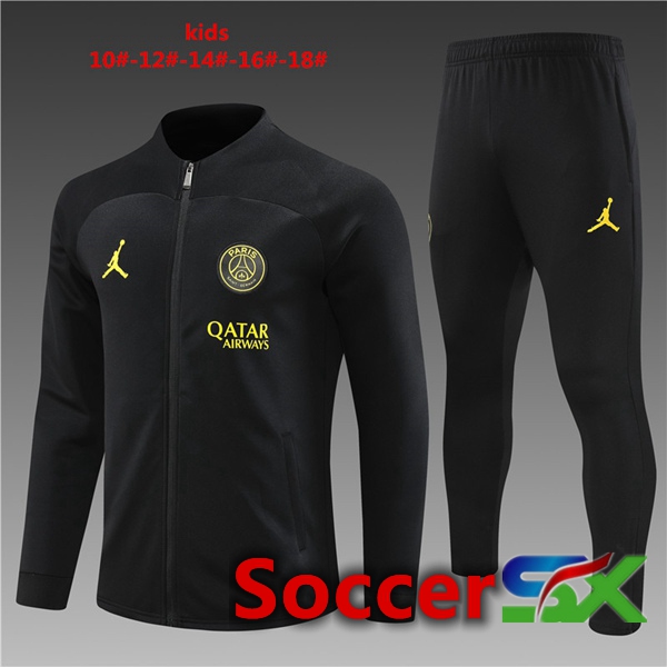 Paris PSG Kids Training Jacket Suit Black 2023/2024