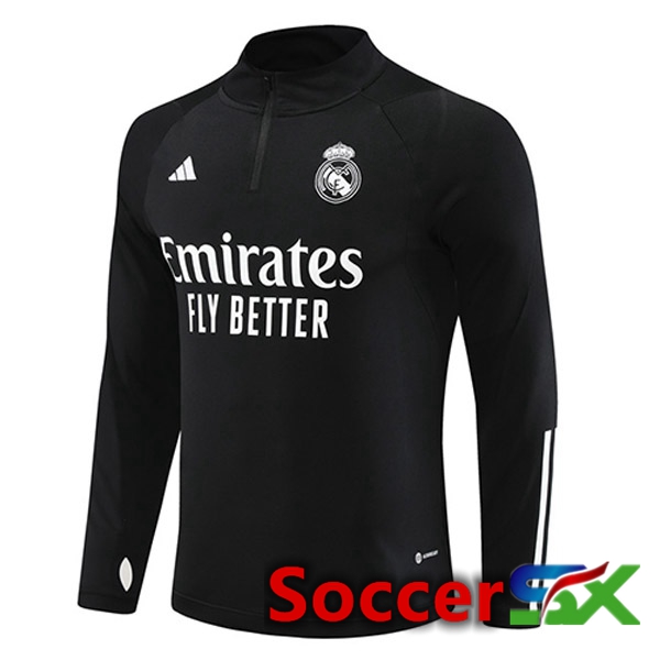 Real Madrid Training Sweatshirt Black 2023/2024