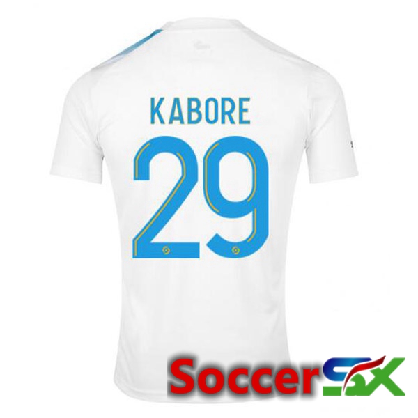 Marseille OM (KABORE 29) Soccer Jersey 30th Anniversary Edition White Blue 2022/2023