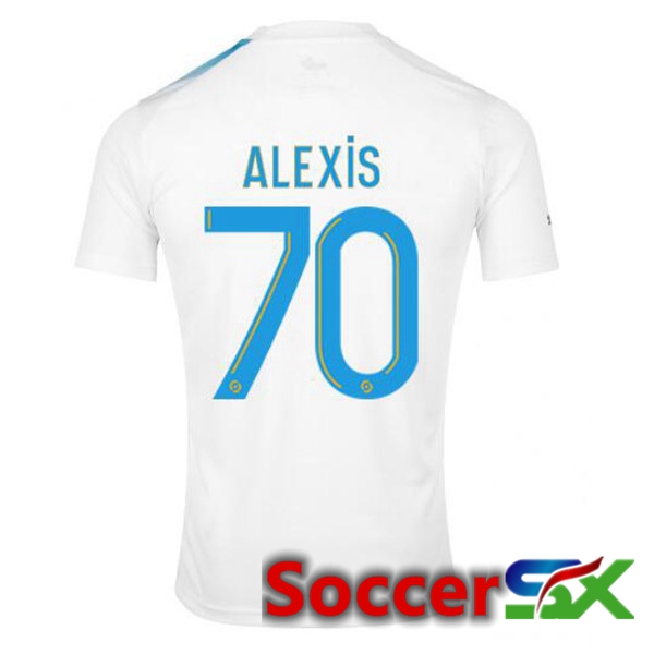 Marseille OM (ALEXIS 70) Soccer Jersey 30th Anniversary Edition White Blue 2022/2023