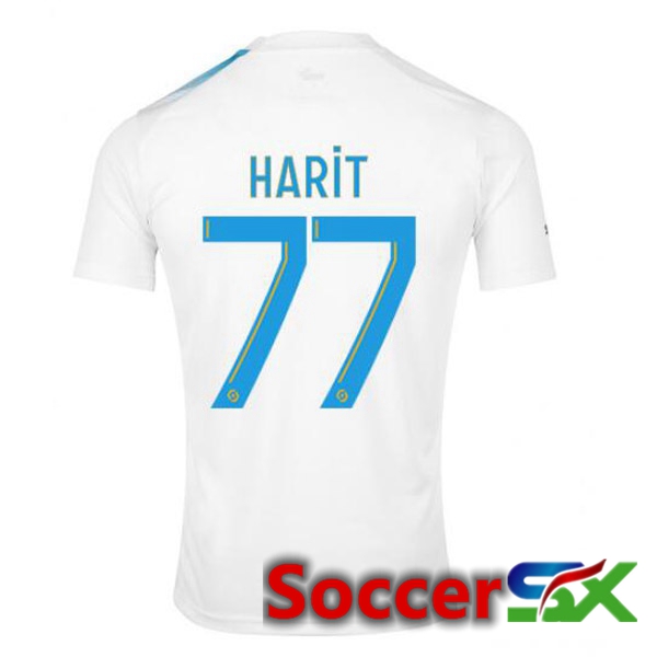 Marseille OM (HARIT 77) Soccer Jersey 30th Anniversary Edition White Blue 2022/2023