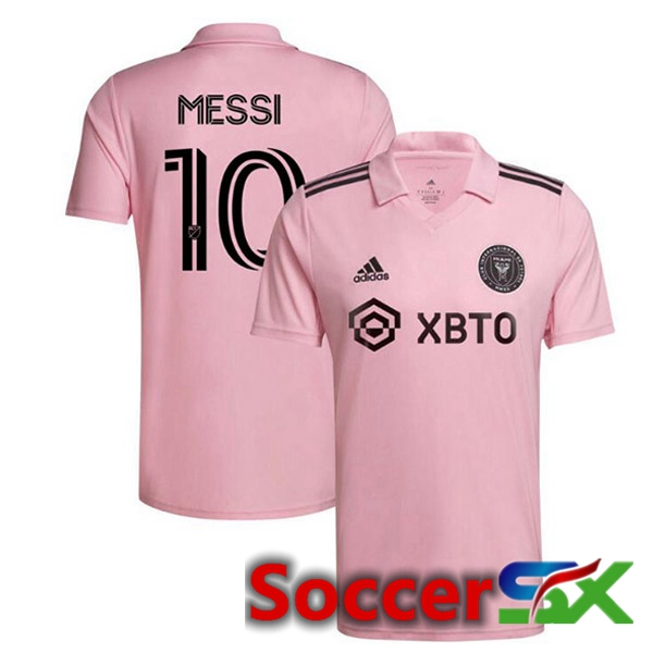 Inter Miami CF (MESSI 10) Soccer Jersey Home Pink 2023/2024