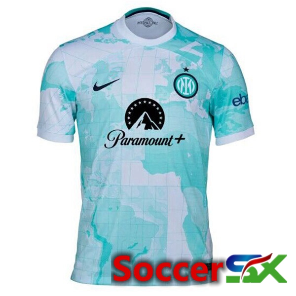 Inter Milan Soccer Jersey Special Edition White Green 2022/2023