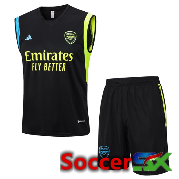 Arsenal Soccer Vest + Shorts Black 2023/2024