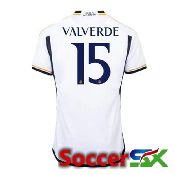 Real Madrid (ValGreen 15) Soccer Jersey Home White 2023/2024