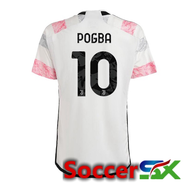 Juventus (POGBA 10) Soccer Jersey Away White 2023/2024