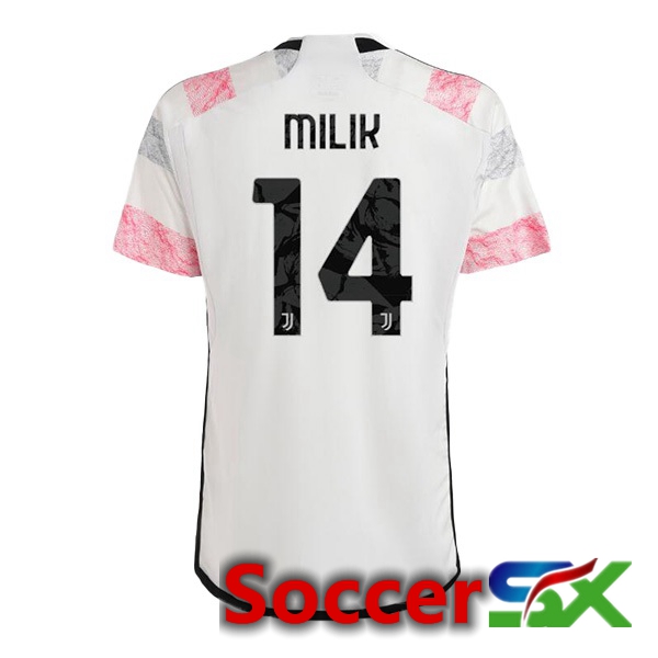 Juventus (MILIK 14) Soccer Jersey Away White 2023/2024