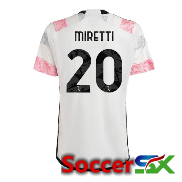 Juventus (MIRETTI 20) Soccer Jersey Away White 2023/2024