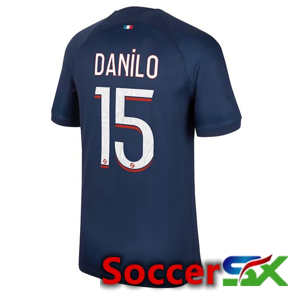 Paris PSG (Danilo 15) Soccer Jersey Home Royal Bluee 2023/2024