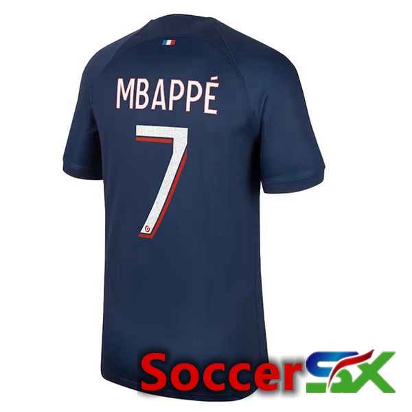 Paris PSG (Mbappé 7) Soccer Jersey Home Royal Bluee 2023/2024