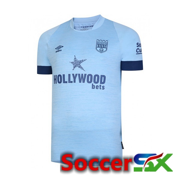 Brentford FC Soccer Jersey Away Blue 2023/2024