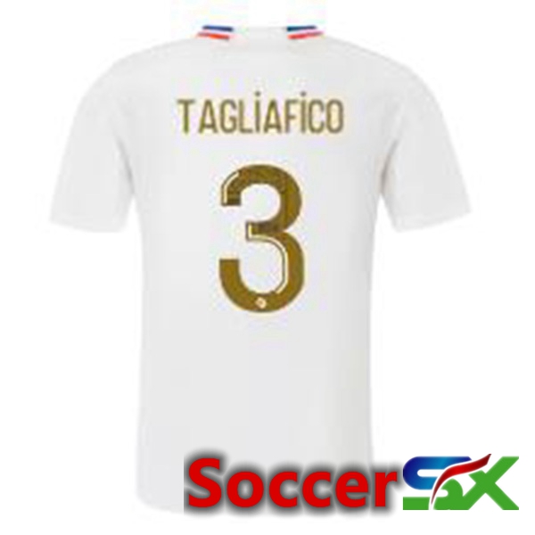 Lyon OL (TAGLIAFICO 3) Home Soccer Jersey White 2023/2024