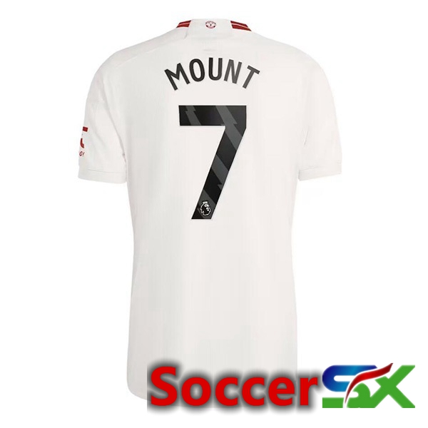 Manchester United (Mount 7) Third Soccer Jersey White 2023/2024