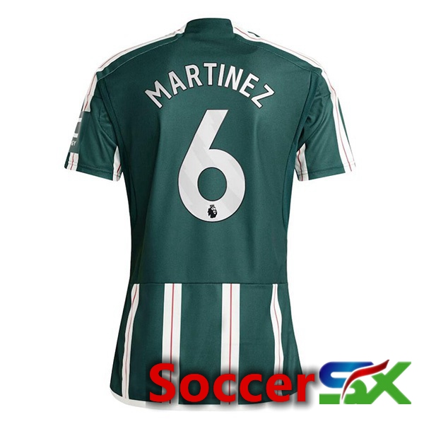 Manchester United (Martinez 6) Away Soccer Jersey Green 2023/2024