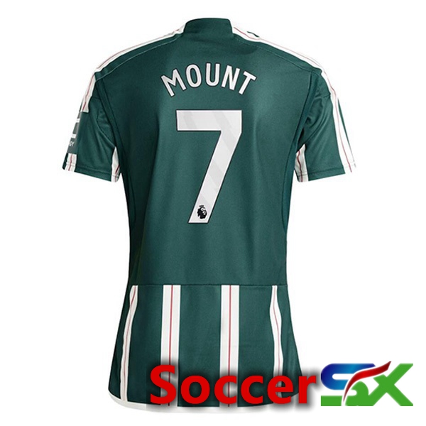 Manchester United (Mount 7) Away Soccer Jersey Green 2023/2024