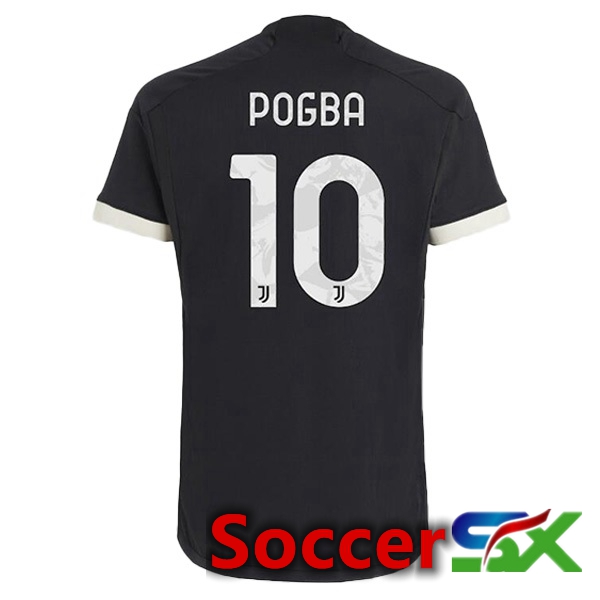 Juventus (POGBA 10) Third Soccer Jersey Black 2023/2024