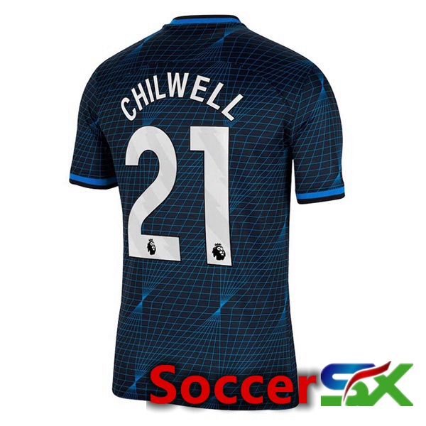 FC Chelsea (Chilwell 21) Soccer Jersey Away Blue 2023/2024