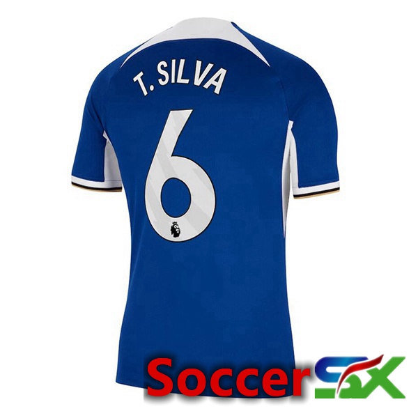 FC Chelsea (T. Silva 6) Soccer Jersey Home Blue 2023/2024