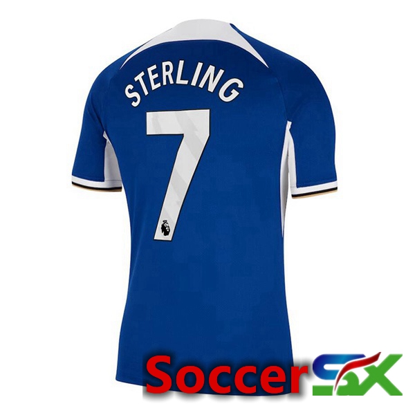 FC Chelsea (Sterling 7) Soccer Jersey Home Blue 2023/2024