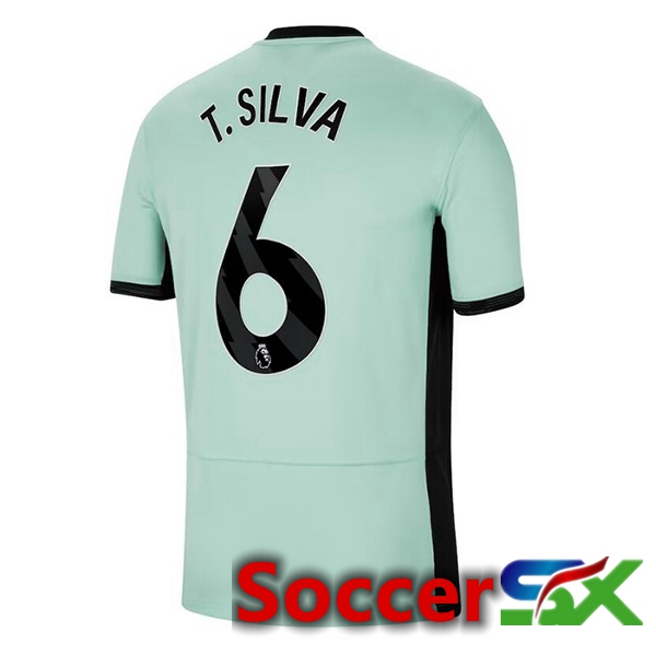 FC Chelsea (T. Silva 6) Soccer Jersey Third Green 2023/2024