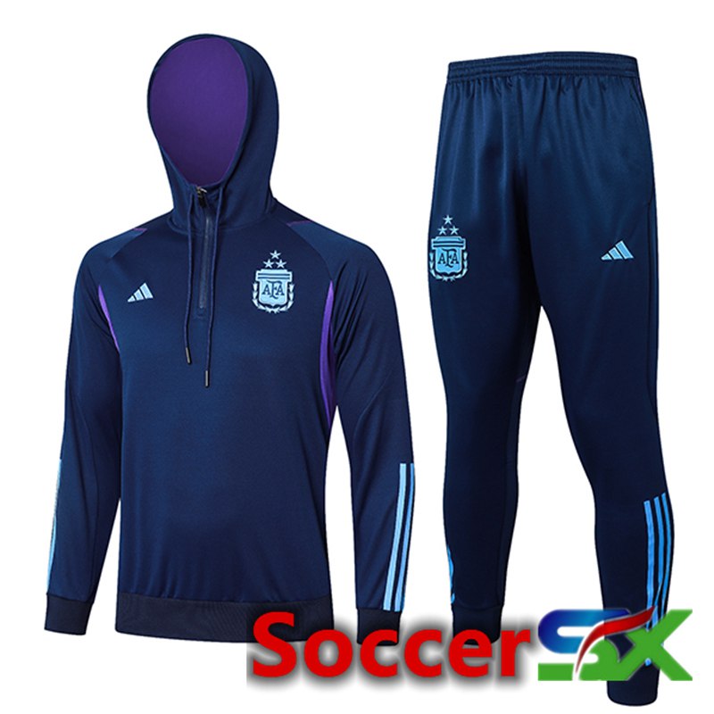 Argentina Training Tracksuit Hoodie Dark Blue 2024/2025