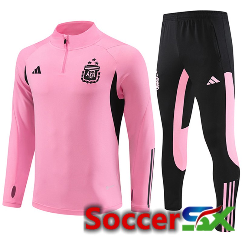 Argentina Training Tracksuit Suit Pink/Black 2024/2025