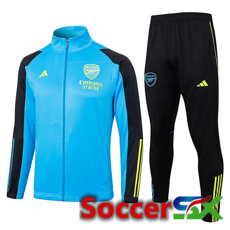 Arsenal Training Jacket Suit Blue/Black/Yellow 2024/2025