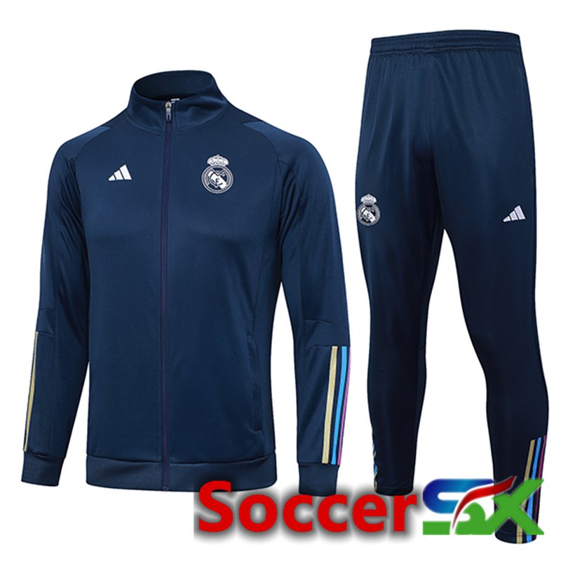 Real Madrid Training Jacket Suit Ocean Blue 2023/2024