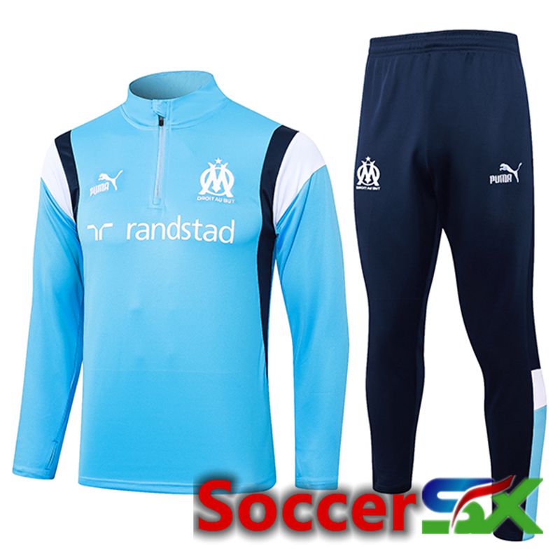 Marseille Training Tracksuit Suit Light Blue 2023/2024