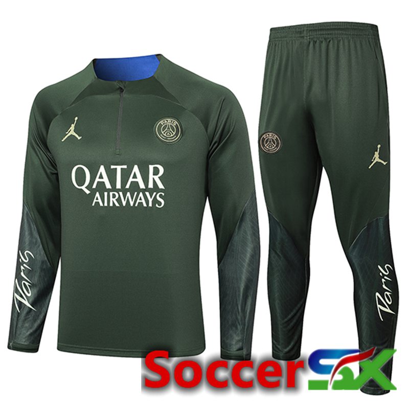 Jordan PSG Training Tracksuit Suit Green 2024/2025