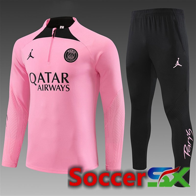 Jordan PSG Kids Training Tracksuit Suit Pink/Black 2024/2025