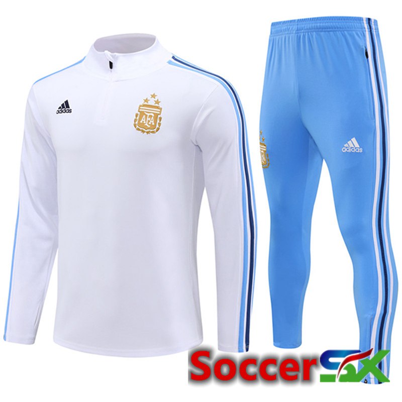 Argentina kit Training Tracksuit White/Blue 2024/2025