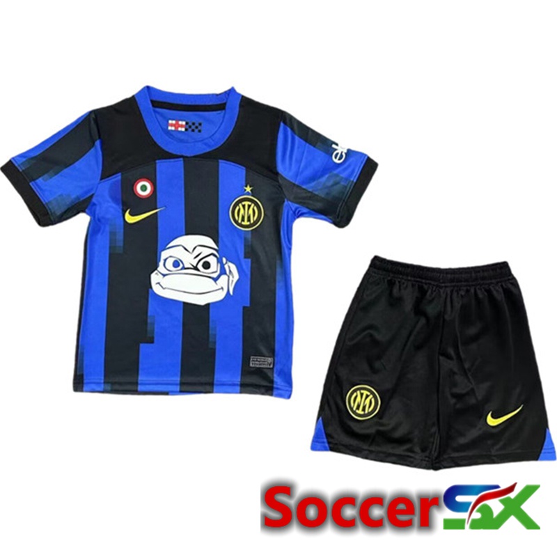 Inter Milan Kids Soccer Jersey Ninja Turtles Special Edition 2023/2024