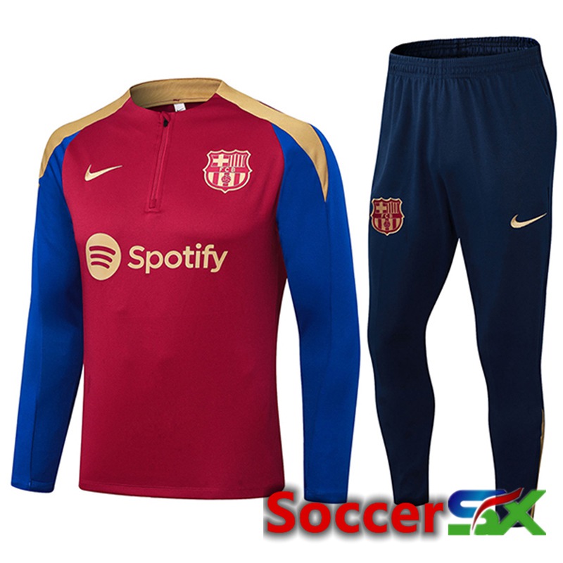 FC Barcelona kit Training Tracksuit Red/Blue/Yellow 2024/2025