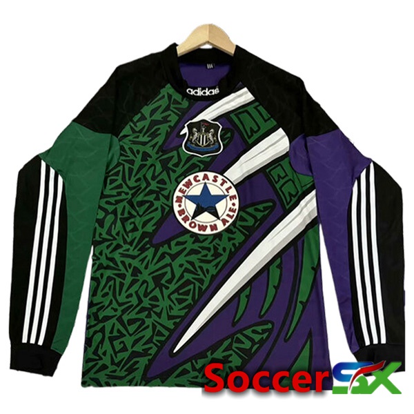 Newcastle United Retro Soccer Jersey Long Sleeve Purple 1995/1996