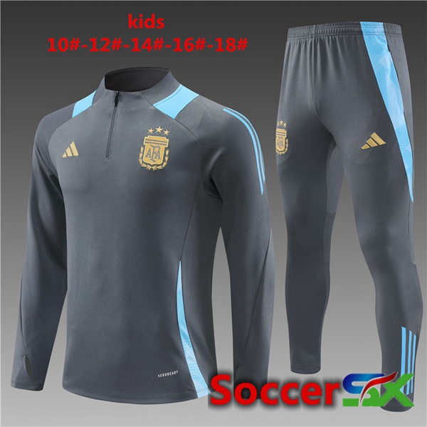 Argentina Kids kit Training TracksuitGrey 2024/2025