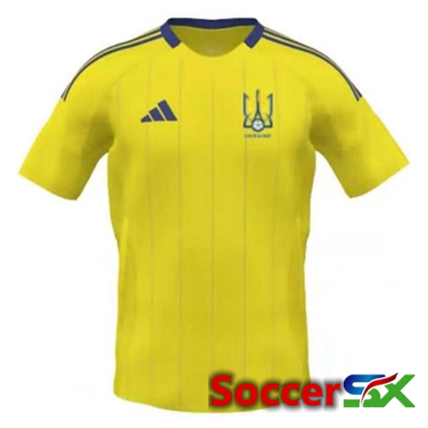 Ukraine Home Soccer Jersey UEFA Euro 2024